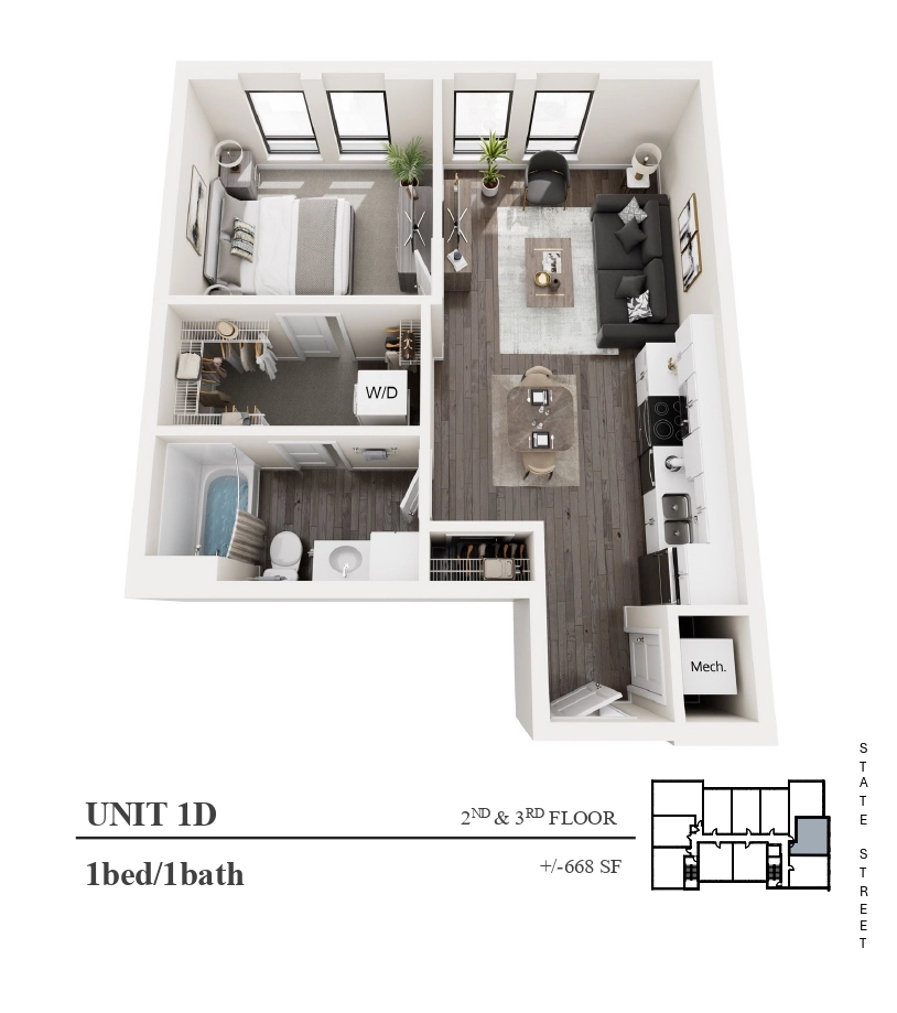 Studio Floorplan 1D