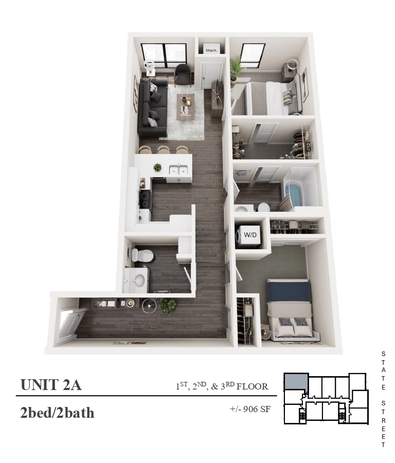 2-Bedroom Floorplan A